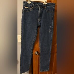 Men's Dark Blue Stretch Denim Jeans
